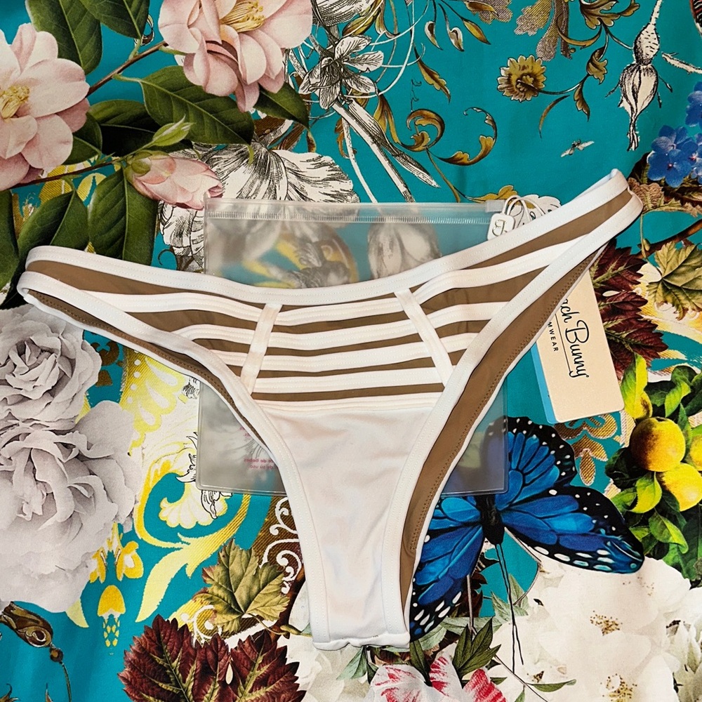 Beach bunny white hard summer tango bikini bottom